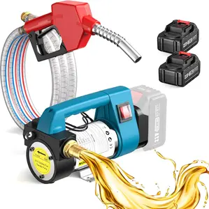SEESII Fuel Transfer Pump Battery Powered, 21V Cordless Diesel Transfer Pump with 2X4.0Ah Battery, 12GPM Portable Self-Priming Diesel Pump Kit with Auto Shut Off Nozzle&Hose for Diesel,Kerosene, LD88 Black Friday Deals