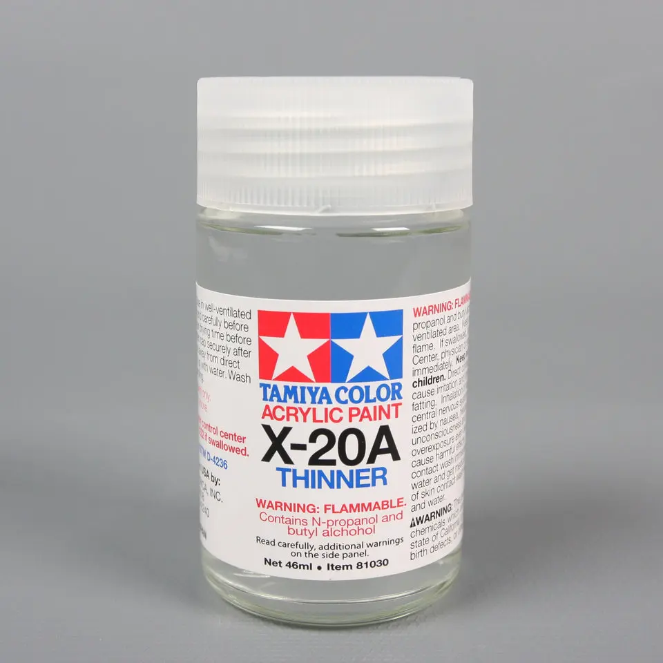 Tamiya ACRYL/POLY THINNER X-20A - 46ML Tamiya ACRYL/POLY THINNER X-20A - 46ML