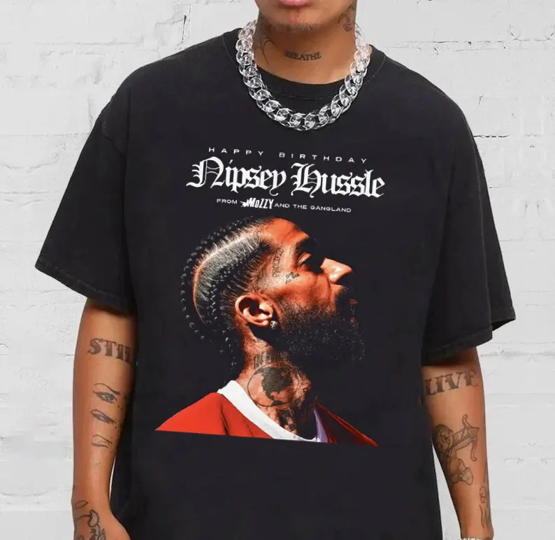 Nipsey Hussle Vintage Rap Aesthetic Gift for Fans T Shirt