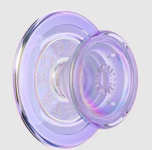 PopSockets MagSafe PopGrip Phone Holder, Iridescent Blush Pink, Multi-Functional Mount Stand for Cellphones, Mobile Electronics Accessories