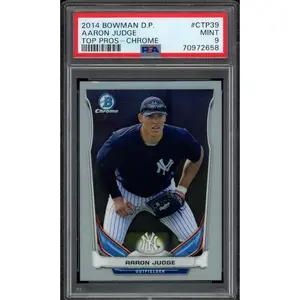 2014 Bowman Draft Picks & Top Prospects Aaron Judge Top Prospects Chrome #CTP-39 (PSA 9)