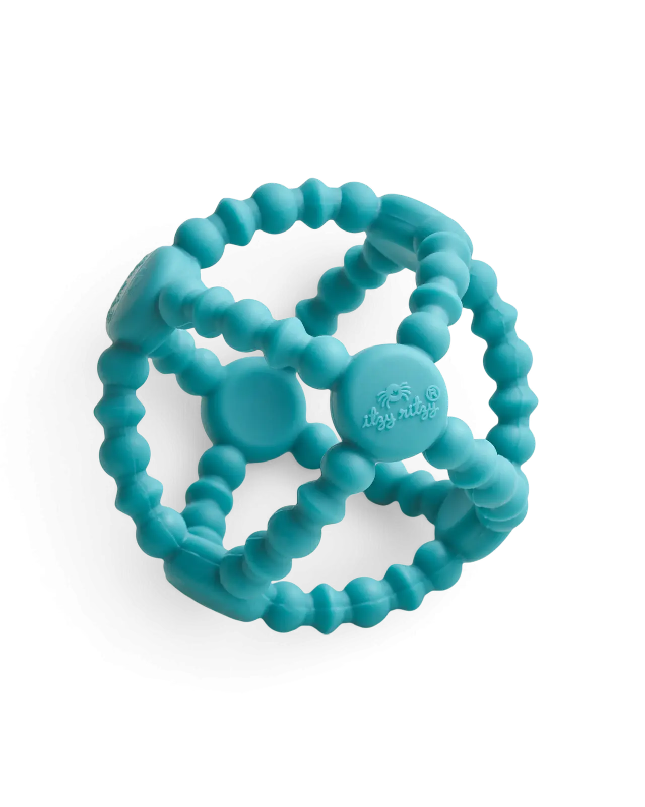 Bitzy Ball™ Flexible Round Baby Teether - Soft Silicone Soother, BPA-Free, Sensory Design, Ball-Like Grip, Hand-Held for 3-6 Months Teething Relief