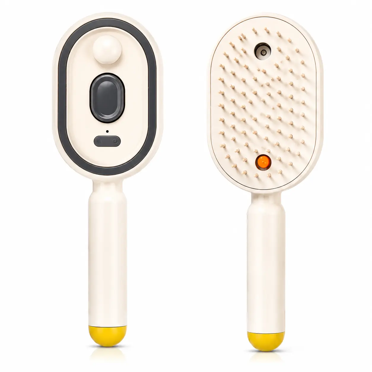 Electric Spray Air Cushion Massage Comb - Self-Cleaning, Anti-Tangle Bristles, Anti-Static, Volumizes Hair Brush with Essential Oil Mist Aromatherapy for Hair Care, Beauty Products