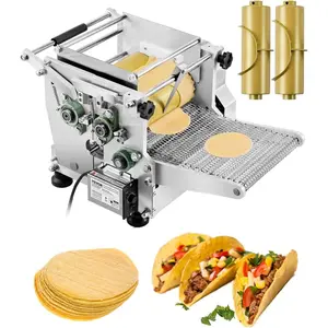 VEVOR Electric Tortilla Maker, 5.5 Inch Diameter Automatic Corn Tortilla Making Machine with Non-Stick Coating, Electric Chapatti Machine Suitable for Produce Sopes Gorditas Roti Pita Tortilla PizzaVEVOR Super Brand Day