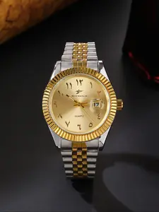 RICECGO 1pc men's business watch, Quartz Watch, Quartz Wristwatch, Arabic numerals, fashionable and versatile accessories, non-fading stainless steel strap, date display, Quartz Analog Watch, The ideal gift with a box!