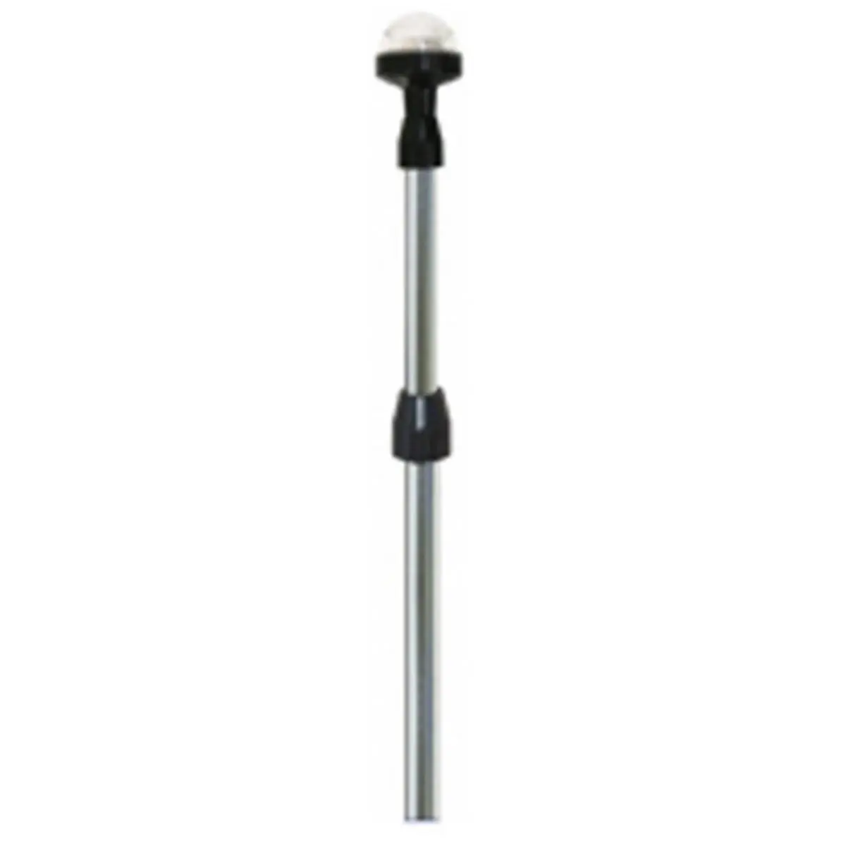 Unified Marine Telescopic Stern Light with Adjustable Aluminum Pole, Extends 26-48 in., 12V Boat Light with 360° Visibility and Non-Glare Safety Insert, 0.75 lbs