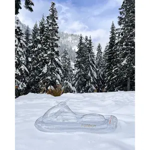Funboy Inflatable Snowmobile Sled for Kids - Fun Winter Toy