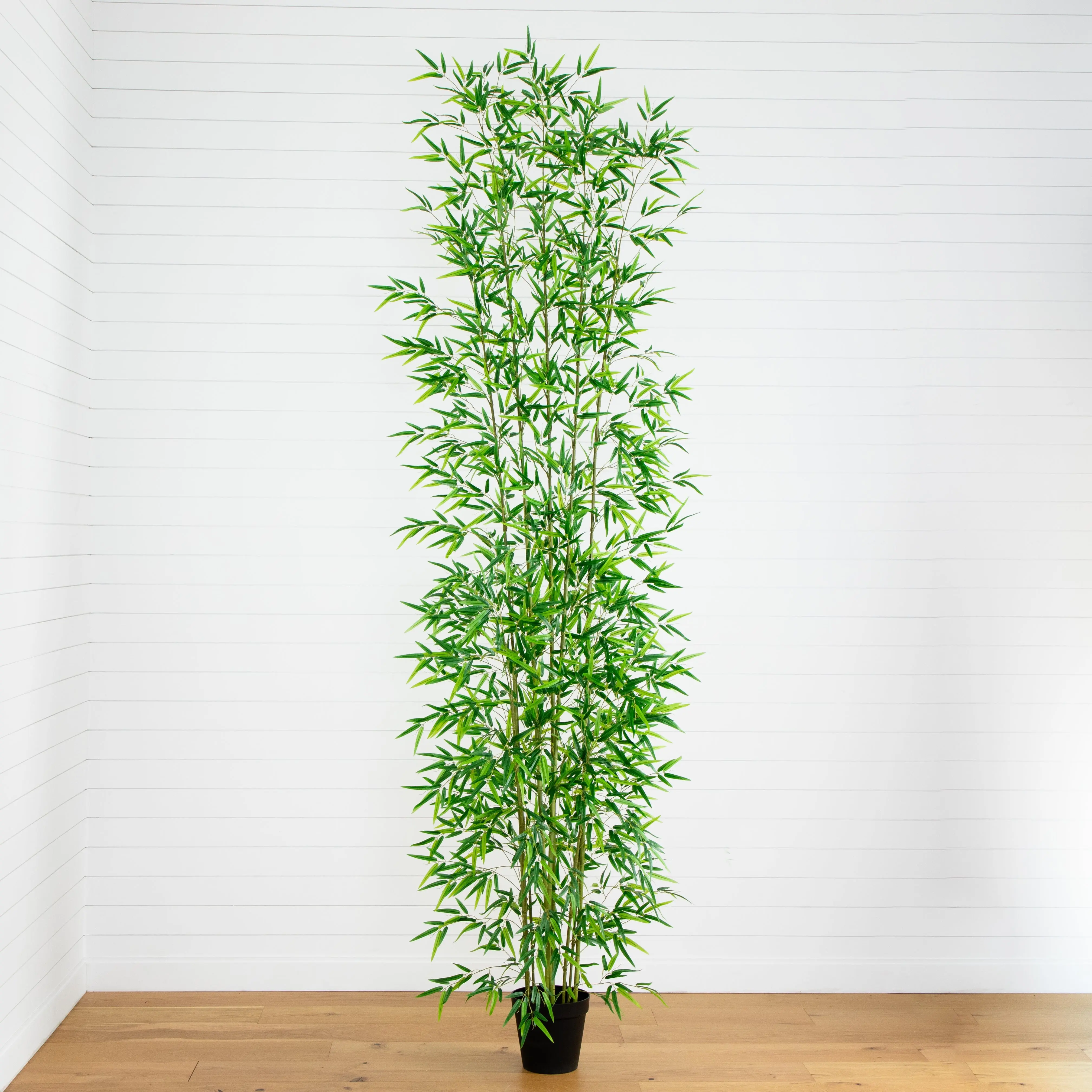 11' Faux Plastic Bamboo Artificial Tree - Indoor Plants for High Ceilings Home Decor, Shaped Branches, Japanese Look, DIY Pot Compatible, Decorating Grand Room Nursery