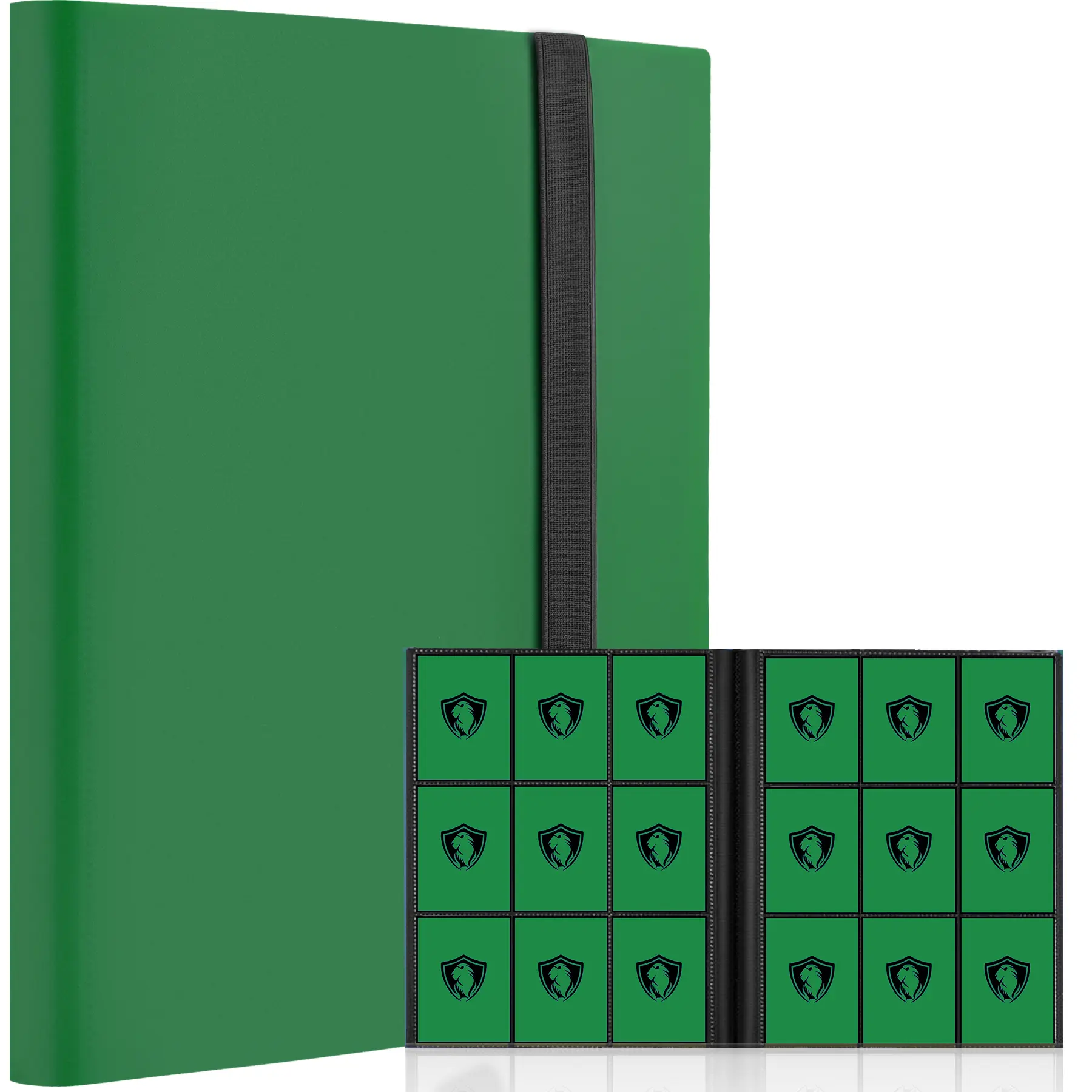 Acid-Free PVC Photocard Binder with 20 Pages Side-Loading Sleeves, Holds 360 Cards for Basketball, Soccer Sports Cards (Travel Organizer)