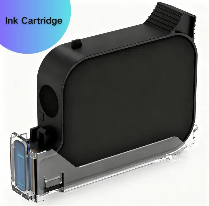 Fast Dry Ink Cartridge for Handheld Printer, 42ML Capacity, 12.7mm Printhead, Precision Printing on Glass, Cardboard, Aluminum, Plastic, Affordable High-Volume Printing Supports 1.14M Characters, 100,000 QR Codes, 35,000 Barcodes, 1.14 Million Characters