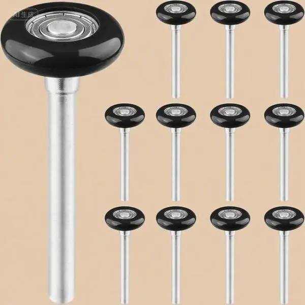 12-Pack Rollers for Garage Doors - High Performance, 1.8 in Durable Nylon Material, Reinforced 6200zz Sealed Bearings, Quiet Operation, Sturdy Housing, 160-lb Load Test, Smooth Rolling Replacement Parts, Compatible with Residential & Commercial Doors, 1.8