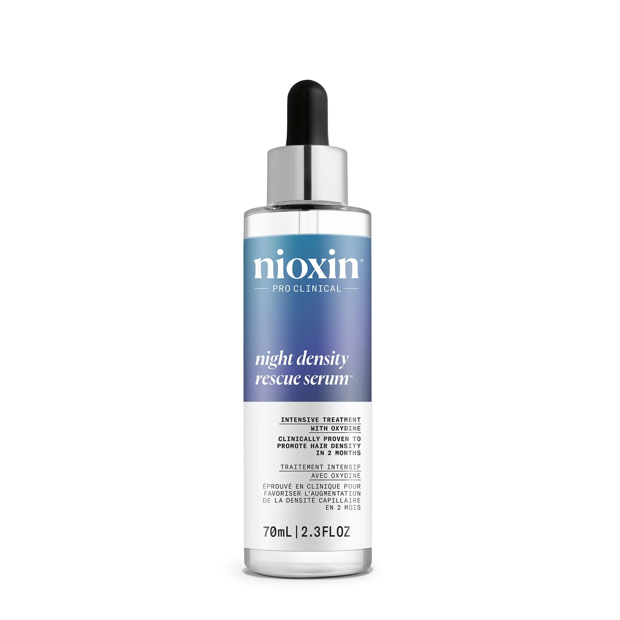 Nioxin Night Density Rescue Serum - Lightweight Overnight Leave-In Scalp Treatment for Thinning Hair to Promote Fuller, Thicker-Looking Hair, Haircare, Deep Scalp Care