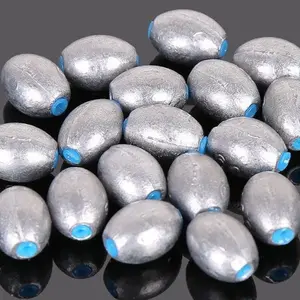 Plastic Olive Shape Fishing Weight Set, Multi-Weight Models, Hollow Lead Weights, No Line Damage, Long Cast Fishing Gear