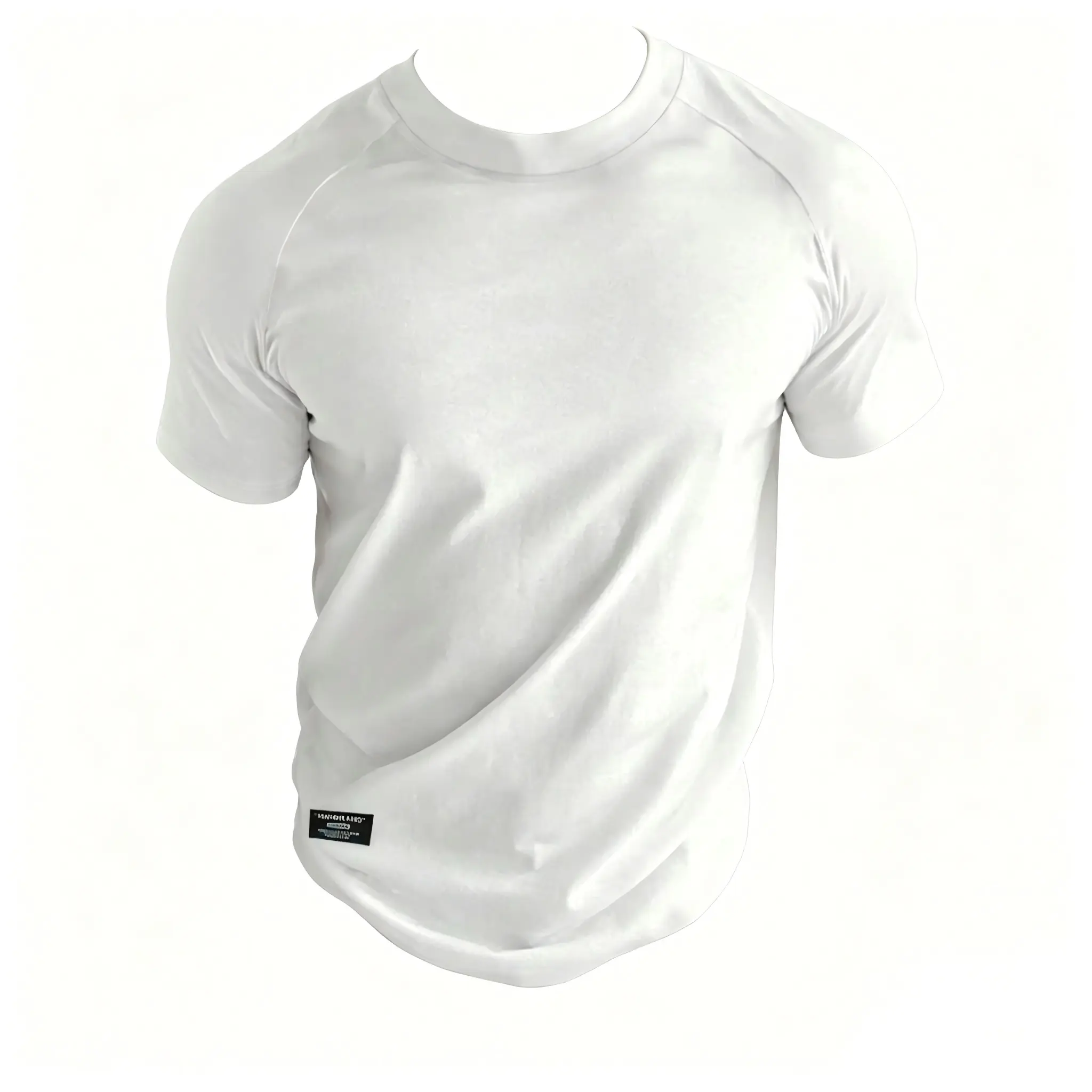 Men's Slim Fit T-Shirt, Solid Crew Neck Short Sleeve Top, Ultra-Soft Dry-Fit Stretch Athleisure for Gym and Daily Wear, Athleisure Clothes, Exercise Activewear, Fitness Athletic Streetwear, Gym Daily Wear
