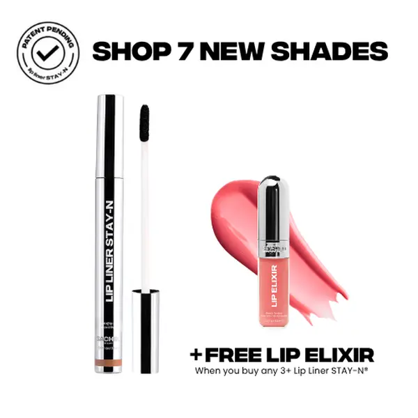 sacheu Lip Liner STAY-N - Peel-Off Lip Liner Stain - All Day & Night Lip Liner with Hyaluronic Acid & Vitamin E - Long Lasting Formula - 0.12 fl oz / 3.5 ml