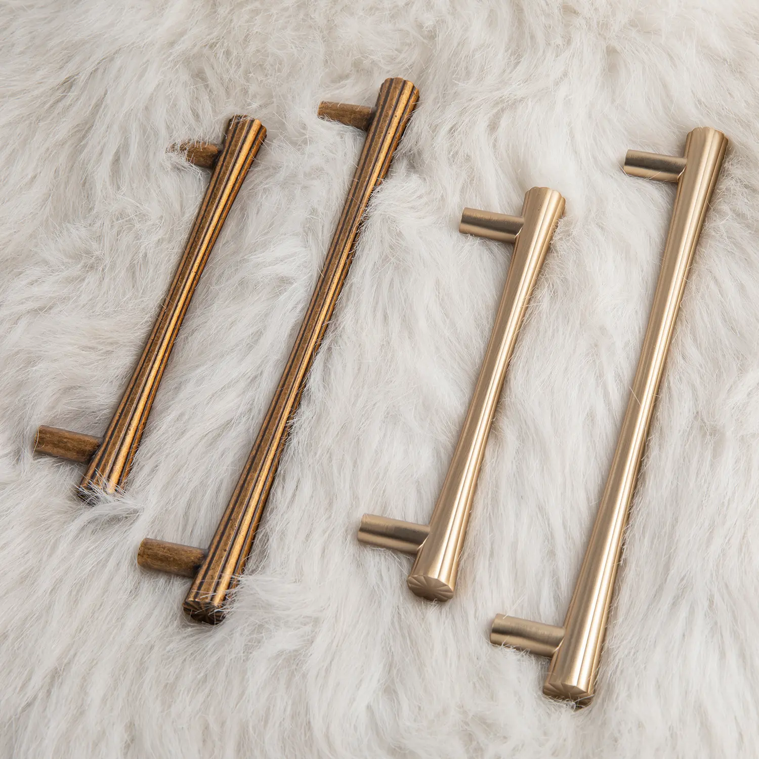 6 Pack Antique Brass Cabinet Pull Heavy Duty Zinc Alloy Vintage Hardware,Mid Century Drawer Pull, for Kitchen Cupboard Bathroom Vanity Dresser
