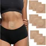 Disposable Organic Cotton Castor Oil Pack Patches (1 Multi-Pack, 50Pcs) for Belly Button - Self-Adhesive, All Skin, Skin-Tone, Waterproof, Portable Makeup Tool for Adults, Oil Not Included, 24 Months Durability
