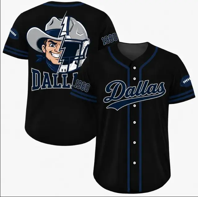 Team Baseball Jersey, Game Day Shirt for Football Fans, Black & Orange Button Up Baseball Jersey, Sports Fan Uniform, Casual Everyday Wea