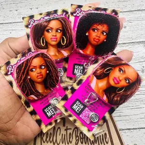 Disgusted Expression Melanin Lady Glitter Badge Reel Funny Nurse ID Holder