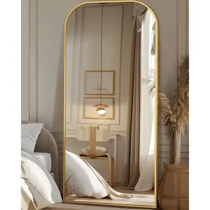 Full Length Mirror, 71"x32" Floor Mirror Freestanding, Arched Floor Standing Large Mirror Full  Mirrors with Stand for Bedroom,  Mounted Mirrors for Living Room,