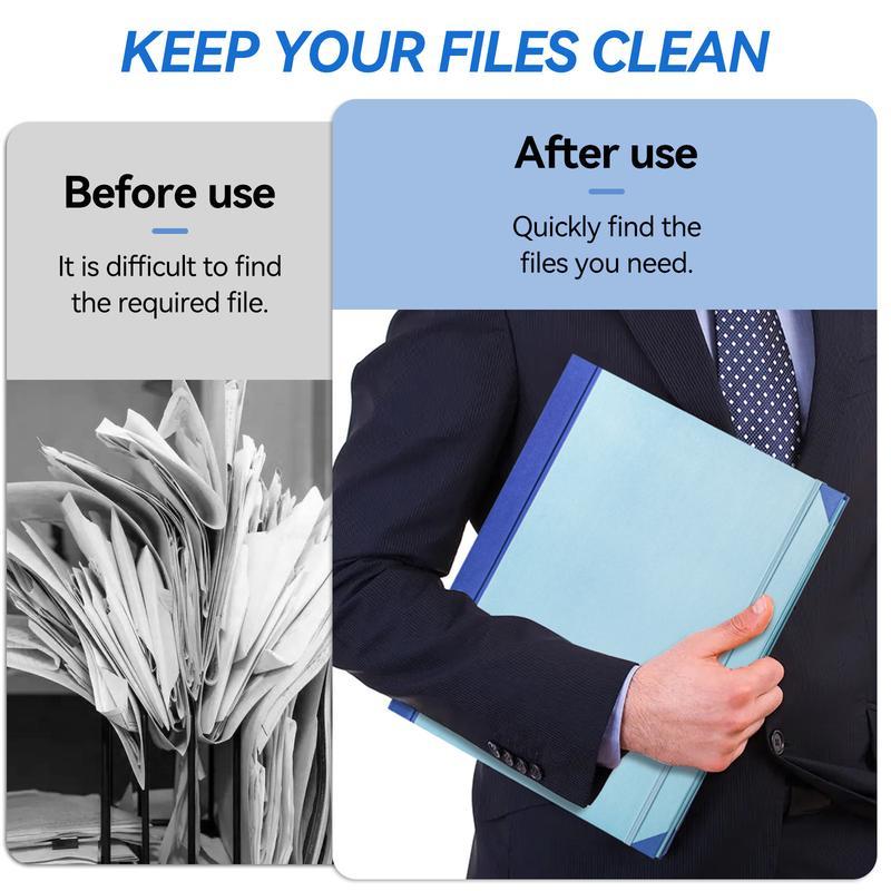 Manila Pocket Document Folder-A4 Size File Business Document Bag,Portable Durable Organizer for Home Office School Travel Multi Functional Certificate Folder,Card Organizer,Expanding File,Paper Organizers,Formal gifts for students researchers, business