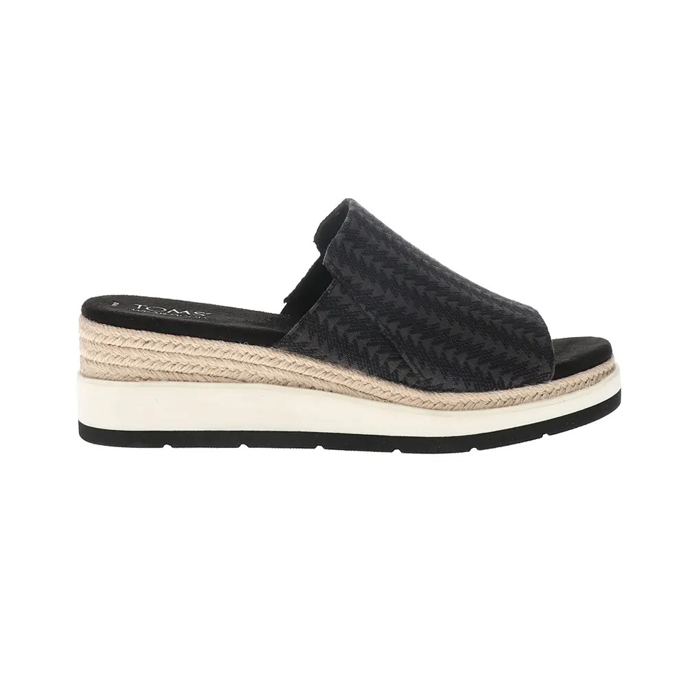 TOMS Womens Margot Mule Espadrille  Casual Sandals Casual Mid Heel 2-3" - Black