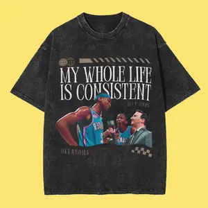 Shai Gilgeous Alexander MVP Tee, OKC Vintage 90s Shirt, My Whole Life Is Consistent, Unisex Cotton Shirt, SGA MVP, Shai Gilgeous-Alexander Playoffs, Nonchalant Shirt, Gift for Fan