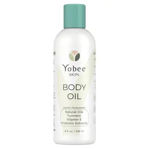 Yobee Probiotic Body Oil - Silky Smooth Glowing Skin - 100% Natural Ingredients - Brings Back to Life Aging & Dry Skin - No Greasy Residue - 236 ml / 8 Fl. Oz.