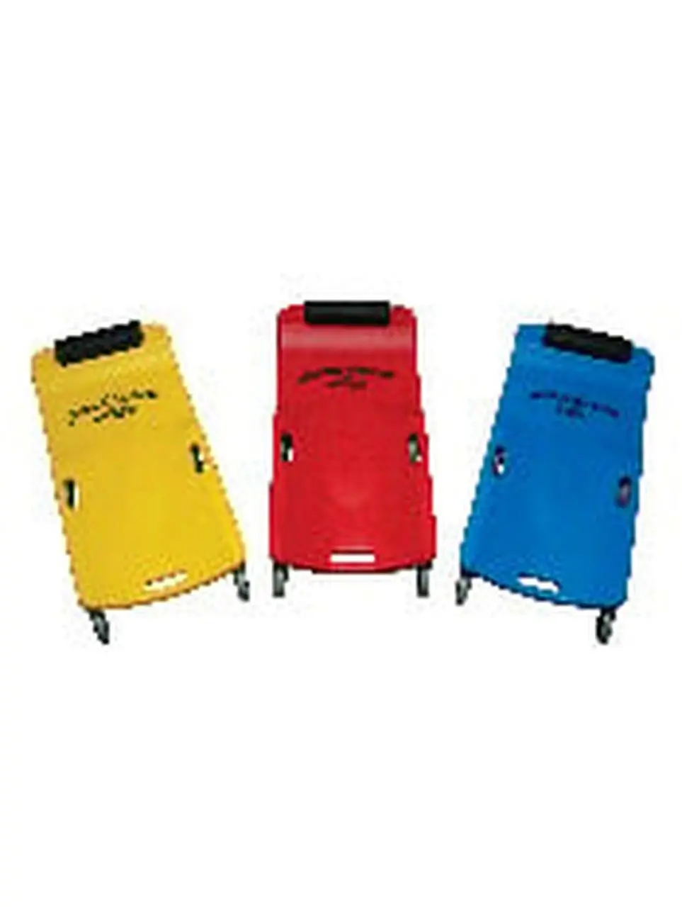 Lisle 92032 Heavy-Duty Plastic Creeper Trolley - Red, 4in Large Wheels, Smooth Roll, Smoother Ride on Cracked & Regular Floors, for Home Improvement & Heavy Duty Trollies