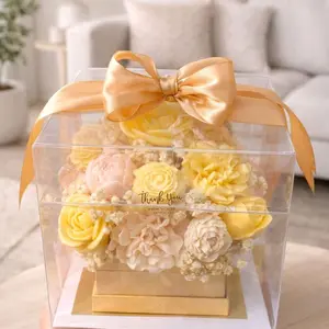 Glow Candle & Gift Studio Luxury Handmade Candle Bouquets for Birthdays Weddings & Special Moments Decor Ornaments Handcrafted with Love Elegant Gifts for Your Special Occasions - Decoration