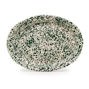 Splatter Oval Platter