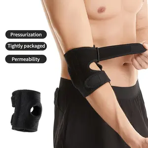 [Elbow Support] 1pc Adjustable Elbow Support Bracket |   Nylon Compression Bag with Padding, Hook and Loop Closure |   For Tennis Elbow, Men's and Women's Sports Equipment - Tennis, Badminton, Golf, Fitness, Soft Fabric Wrapping, Tennis Accessories