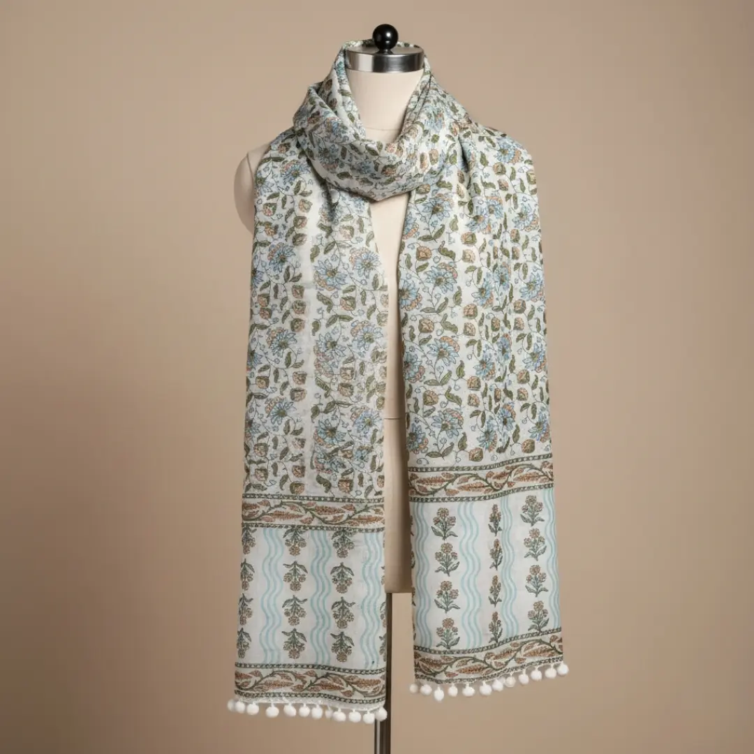 Floral Flow scarf & muffler