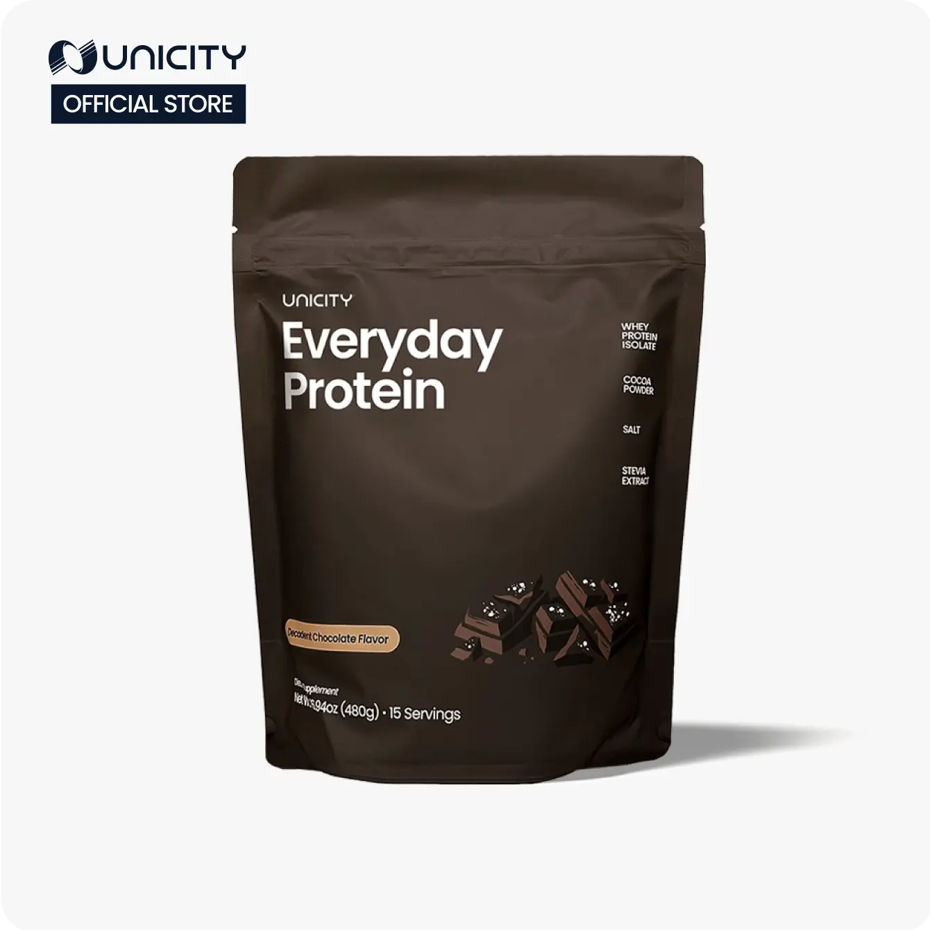 Unicity Everyday Protein Powder — 20g Whey Isolate, 15 Scoops