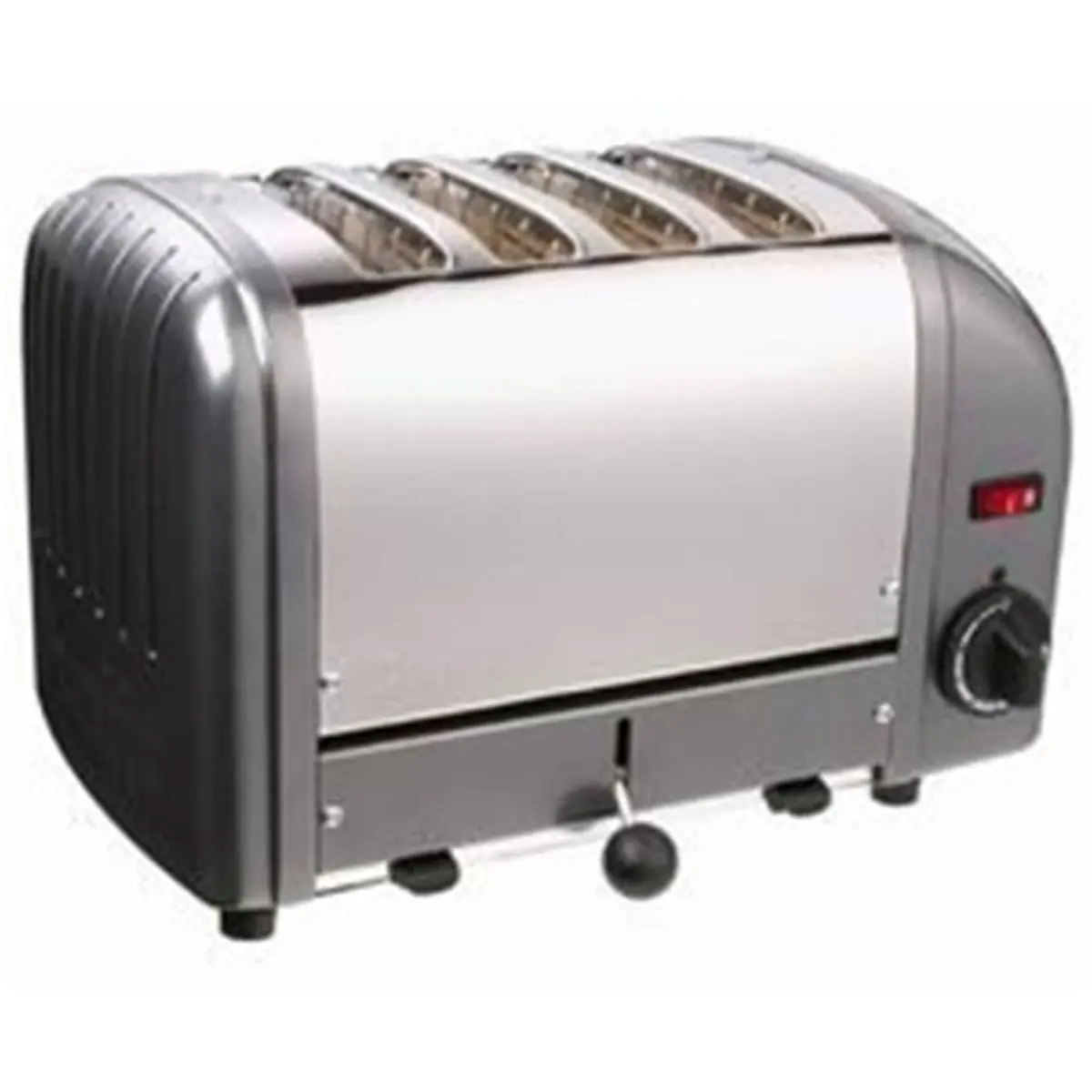 212 MAIN Durable Stainless Steel 4-Slice Commercial Toaster, Charcoal Kitchen Appliance, Stainless Steel Toaster