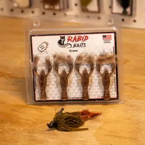 Rabid Craw - Soft Plastic Fishing Lure - Ned Rig for fresh water fishing