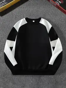 Trendy Round Neck Pullover Sweater, Unisex Streetwear Style, Comfortable Versatile Design, Perfect for Layering, Ideal for Fall & Winter