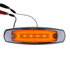 Oval Amber LED Marker Light with Chrome Bezel for Enhanced Visibility and Style