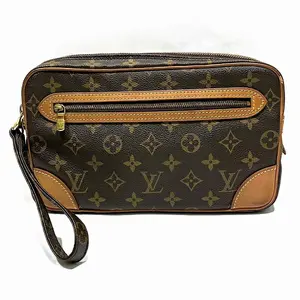 Pre-owned Louis Vuitton Canvas Tote Bags Marly Dragonne Monogram Clutch Bag