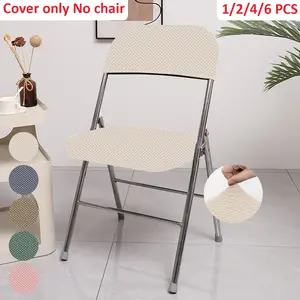 1/2/4/6 Set Folding Dining Chair Slipcover, Chair Covers Set, Chair Slipcovers Protector, Colorful Chair Protectors for Dining Room & Office, Stylish Home Furniture Decor