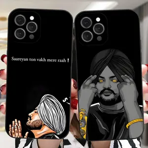 Sidhu Moose Wala Cool Phone Case For iPhone 16,15,14,13,12,11 Plus,Pro,Max,XR,XS,X,7,8 Plus,SE,Mini Silicone Soft