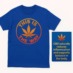 This Is The Way-Bold Leaf Graphic Tee cotton casual top