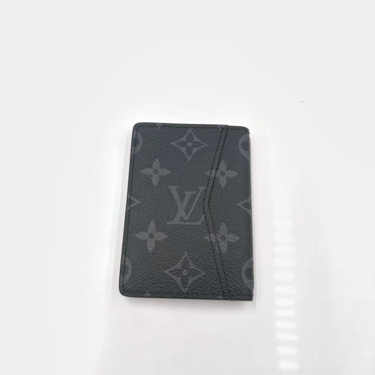 Pre-owned Louis Vuitton canva Clutches and wristlets Clutches & Wristlets 【SENZA 1U】 black card holder monogram Pocket Organizer