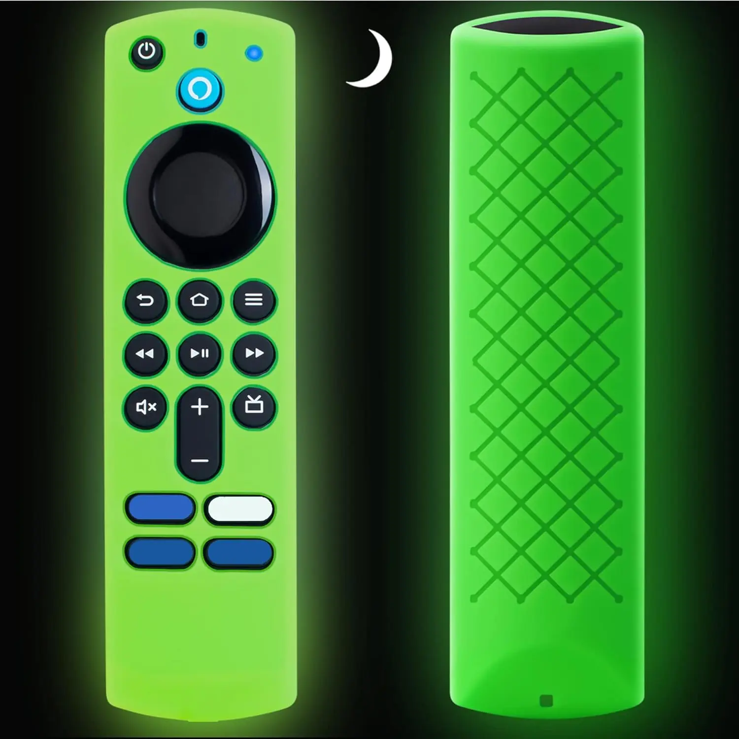 Firestick Remote Cover Glow in The Dark - TV Stick 4k Remote Cover 3rd Gen, Firestick Remote Case Anti Slip  Sleeve (Green)
