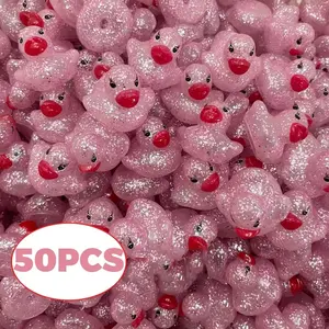 Shiny Sequined Rubber Duck, Glittering Rubber Duck, Valentine's Day Gift, Cruise and Car Sticker, Party Decoration