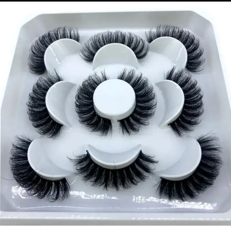 5 Pairs "Glow" Full Strip Lashes – Fluffy Dimensional Cat Eye