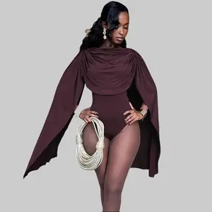 Solid Draped Ribbon Sleeveless Bodysuit for Women's 2026 Summer New Slim Fit Beach Vacation Party Night Out Dating Casual Elegant Bodycon Tops