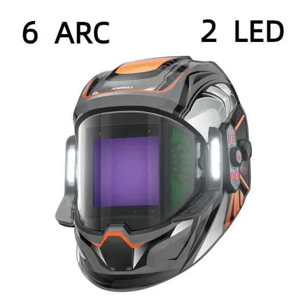 ANDELI Auto-Darkening Solar-Powered Welding Helmet – Auto-Darkening Helmets for Metalworking, MONER LED, 4 Arc Sensors, 3.94"x3.74" True Color Large Screen, Adjustable Shade, MIG/TIG Use, Includes Welding Cap, Metalworking Welding Helmets weld   Helmet