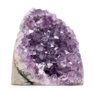 SAMSARI Natural Amethyst Crystal Geode From Uruguay – Large Amethyst Cluster Rock – Crystals and Healing Stones