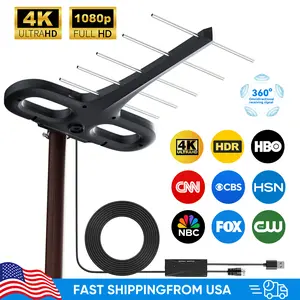 2026 Digital HD TV Antenna Outdoor, Long Range with UHF/VHF , Supports 4K, 1080P, Smart and Older TVs , Outdoor TV Antenna , Easy Installation for Home & RV , No Monthly Bill, Enjoy Local Channels，SummerVibes